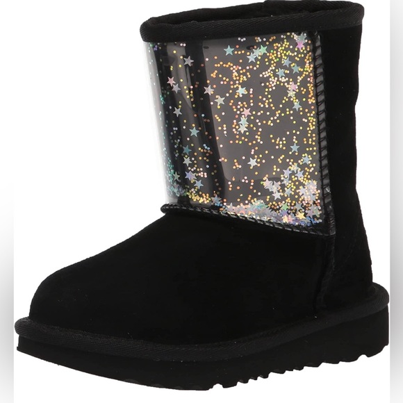 🖤UGG toddler Classic II Clear Glitter boots🖤Brand new without tags & SO CUTE🖤 - Picture 2 of 8